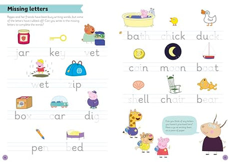 Learn with Peppa: Writing Little Letters: Wipe-Clean Activity Book - Retail Maharaj