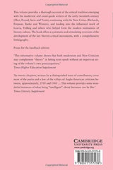 The Cambridge History of Literary Criticism: Volume 7, Modernism and the New Criticism - Retail Maharaj