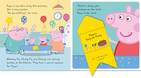 Peppa Pig: Peppa's Surprise Party: A Lift-the-Flap Book - Retail Maharaj