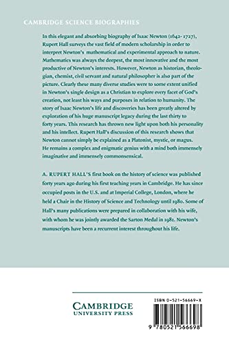 Isaac Newton: Adventurer in Thought (Cambridge Science Biographies) - Retail Maharaj