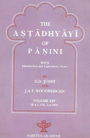 The Astadhyayi of Panini - Volume XIV - Retail Maharaj