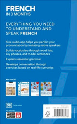 French in 3 Months with Free Audio App: Your Essential Guide to Understanding and Speaking French - Retail Maharaj