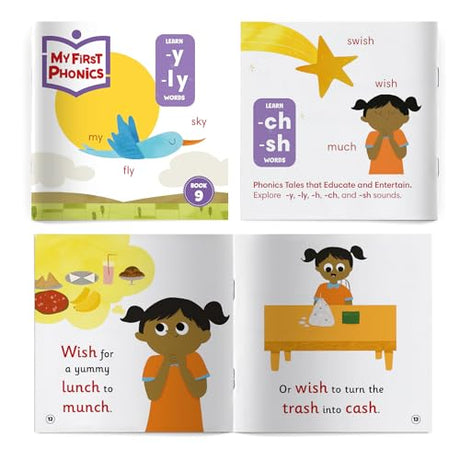 My First Phonics: Box Set of 10 books for Kids – Learn-to-Read Library| Sight Words, Rhyming Stories & CVC Word Practice | Early Reading Books for Toddlers, Preschool & Kindergarten (Age 2+) - Retail Maharaj