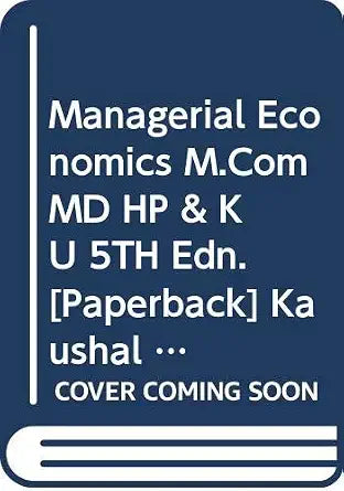 Managerial Economics M.Com MD HP & KU