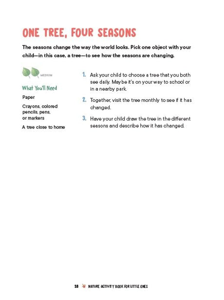 Nature Activity Book for Little Ones: 100+ Activities for Everyday Outdoor Fun - Retail Maharaj