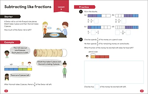 Maths - No Problem! Fractions, Ages 7-8 (Key Stage 2) (Master Maths At Home) - Retail Maharaj