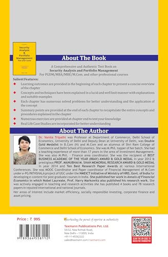 Taxmann's Security Analysis & Portfolio Management | Text and Cases – The All-encompassing Textbook—Covering Risk-Return Analysis | Market Dynamics | Portfolio Optimisation - Retail Maharaj