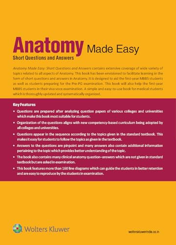 Anatomy Made Easy: Short Questions and Answers - Retail Maharaj