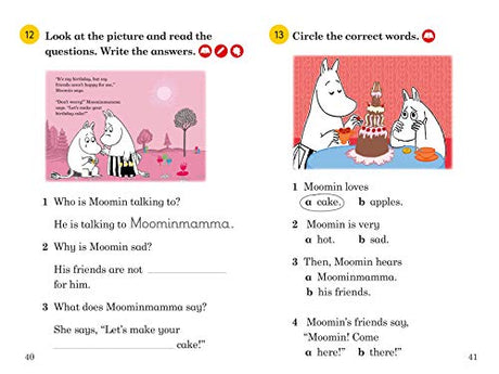 Ladybird Readers Level 1 - Moomin - The Birthday Button (ELT Graded Reader) - Retail Maharaj