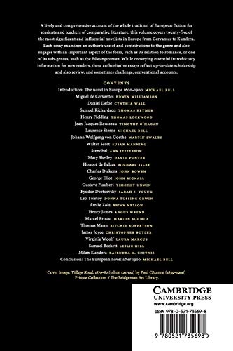 The Cambridge Companion to European Novelists (Cambridge Companions to Literature) - Retail Maharaj