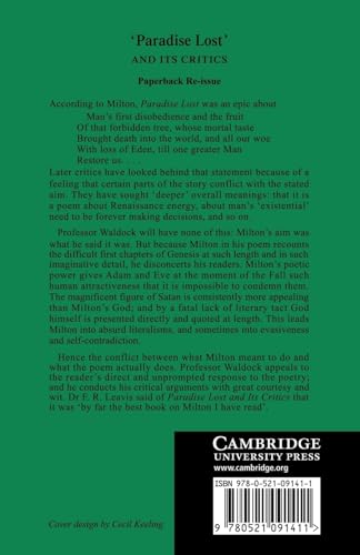 Paradise Lost: And Its Critics - Retail Maharaj