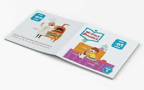 My First Phonics: Box Set of 10 books for Kids – Learn-to-Read Library| Sight Words, Rhyming Stories & CVC Word Practice | Early Reading Books for Toddlers, Preschool & Kindergarten (Age 2+) - Retail Maharaj