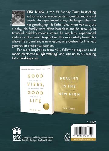 The Golden Vex King Box Set (Set of 2): Good Vibes, Good Life and Healing is the New High | Motivational Self-Help for Positivity, Confidence & Emotional Healing - Retail Maharaj