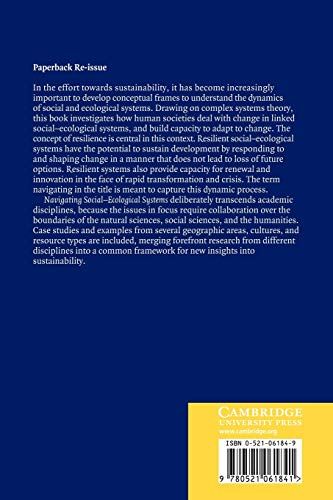 Navigating Social-Ecological Systems: Building Resilience for Complexity and Change - Retail Maharaj