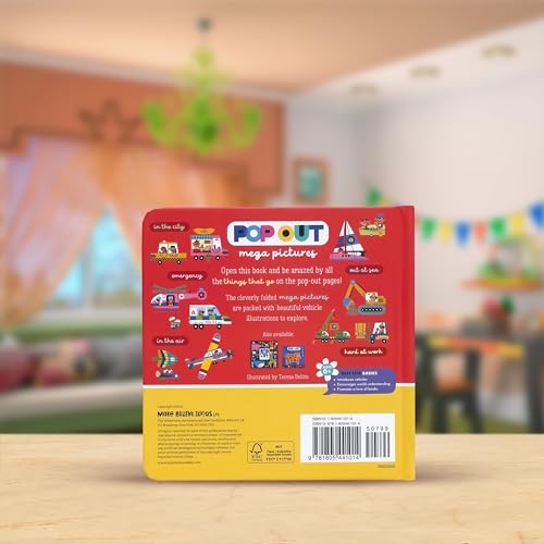 Pop Out Mega Pictures Pop Out Mega Pictures Vehicles (Pop-up Board Books) - Retail Maharaj