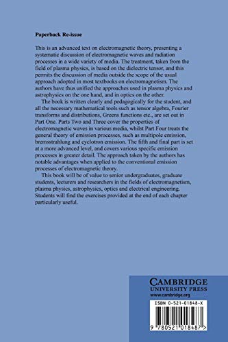 Electromagnetic Processes in Dispersive Media: A Treatment Based on the Dielectric Tensor - Retail Maharaj
