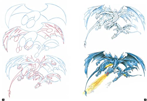 Draw 100 Dragons: From Basic Shapes to Amazing Drawings in Super-easy Steps - Retail Maharaj