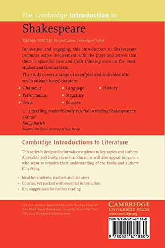 The Cambridge Introduction to Shakespeare (Cambridge Introductions to Literature) - Retail Maharaj