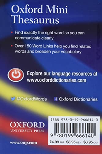 OXFORD MINI THESAURUS 5E - Retail Maharaj