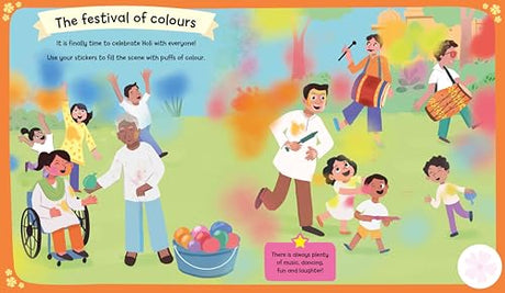 Happy Holi Sticker Activity Book: With over 400 stickers - Retail Maharaj
