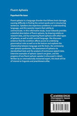Fluent Aphasia: 107 (Cambridge Studies in Linguistics) - Retail Maharaj