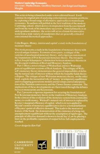 Money, Interest and Capital: A Study in the Foundations of Monetary Theory (Modern Cambridge Economics Series) - Retail Maharaj
