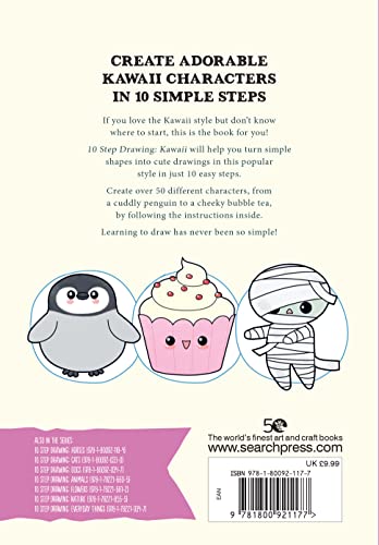 10 Step Drawing Kawaii: Draw Over 50 Cute Creations in 10 Easy Steps - Retail Maharaj