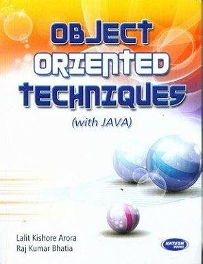 Object Oriented Techniques Java - Retail Maharaj
