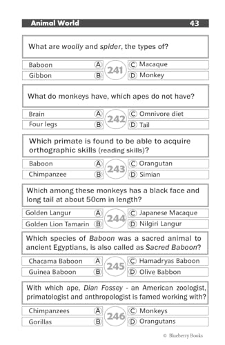 Quiz Book - Animal World - Retail Maharaj