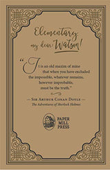 The Adventures of Sherlock Holmes; Sir Arthur Conan Doyle Classic Novel, (Mystery, Crime Solving), Ribbon Page Marker, Perfect for Gifting - Retail Maharaj