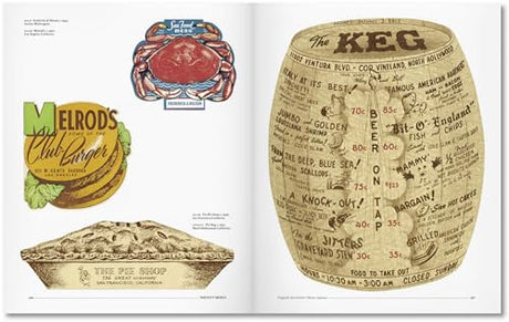 Menu Design In America: A Visual and Culinary History of Graphic Styles and Design 1850-1985 - Retail Maharaj