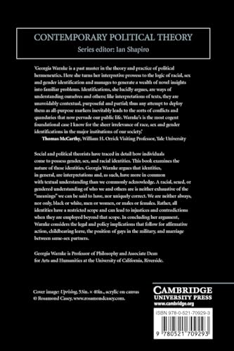 After Identity: Rethinking Race, Sex, and Gender (Contemporary Political Theory) - Retail Maharaj
