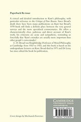 Kant Introduction Ed Lewy - Retail Maharaj