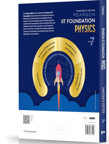 Pearson'26 IIT Foundation Class 7 Physics|For JEE, NTSE & Olympiad Exams | Free 8 Online Assessments, 39 Video Solutions & 8 Interactive Tests via Pearson MyInsights & elibrary - Retail Maharaj