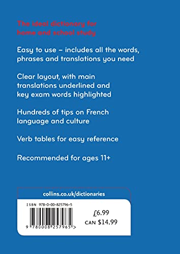 Collins French School Dictionary: Trusted Support for Learning - Retail Maharaj