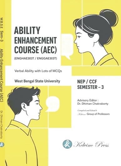 Ability Enhancement Course (AEC) (ENGHAE303T/ENGGAE303T), Sem-3, WBSU: Verbal Ability with Lots of MCQs (English Version) - Retail Maharaj