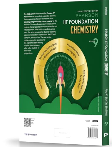 Pearson'26 IIT Foundation Class 9 Chemistry| For JEE, NSO & Olympiad Exams|JEE Practice Questions|Free 8 Online Assessments, 34 Video Solutions, 8 work sheets & Tests in Pearson MyInsights & elibrary - Retail Maharaj