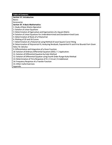 A Handbook on Numerical Technique Lab Matlab Based Experiments | e - Retail Maharaj