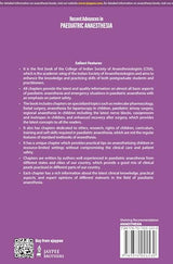RECENT ADVANCES IN PAEDIATRIC ANAESTHESIA - Retail Maharaj