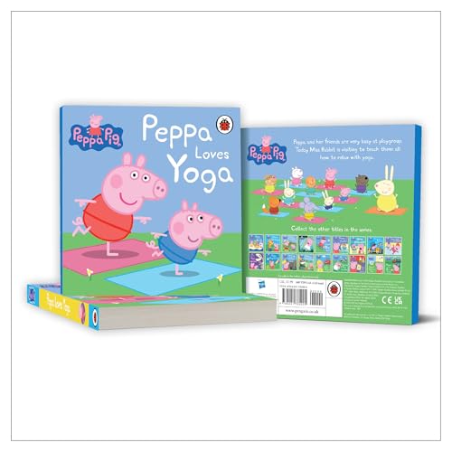Peppa Pig: Peppa Loves Yoga | A Fun and Interactive Yoga Book for Kids | Learn Simple Yoga Poses, Stretches and Mindfulness | Ages 2+ - Retail Maharaj