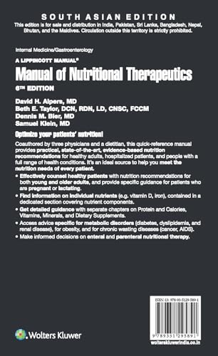 Manual of Nutritional Therapeutics, 6ed - Retail Maharaj
