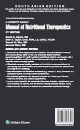Manual of Nutritional Therapeutics, 6ed - Retail Maharaj
