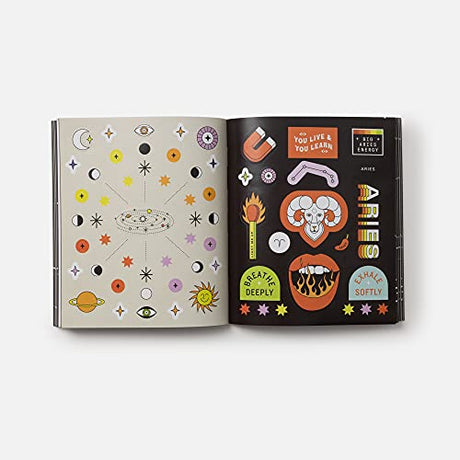 Stickerology: 928 Astrology Stickers from Aries to Pisces: Stickers for Journals, Water Bottles, Laptops, Planners, and More - Retail Maharaj