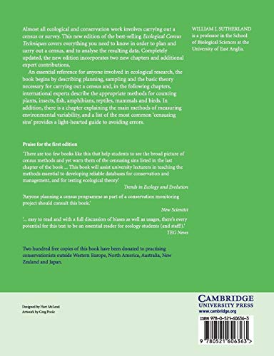 Ecological Census Techniques: A Handbook - Retail Maharaj