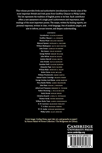 The Cambridge Companion to English Poets (Cambridge Companions to Literature) - Retail Maharaj