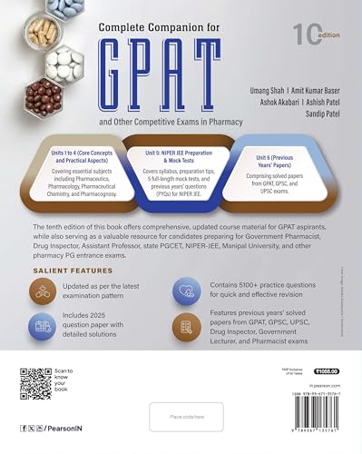 Complete Companion for GPAT and other Competitive Examinations in Pharmacy - Retail Maharaj