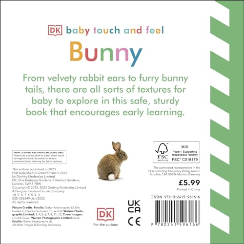 Baby Touch and Feel Bunny - Retail Maharaj