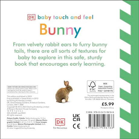 Baby Touch and Feel Bunny - Retail Maharaj