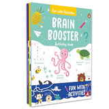 Fun with Activities Pack (4 Books): Mazes, Spot the Differences, Brain Booster & Coloring | Fun, Educational & Interactive Activity Workbook Set for ... Learning Series] (Fun with Activities Series) - Retail Maharaj