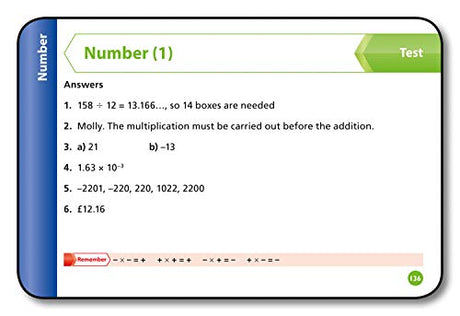 AQA GCSE 9-1 Maths Foundation Revision Cards: Ideal for the 2024 and 2025 exams (Collins GCSE Grade 9-1 Revision) - Retail Maharaj